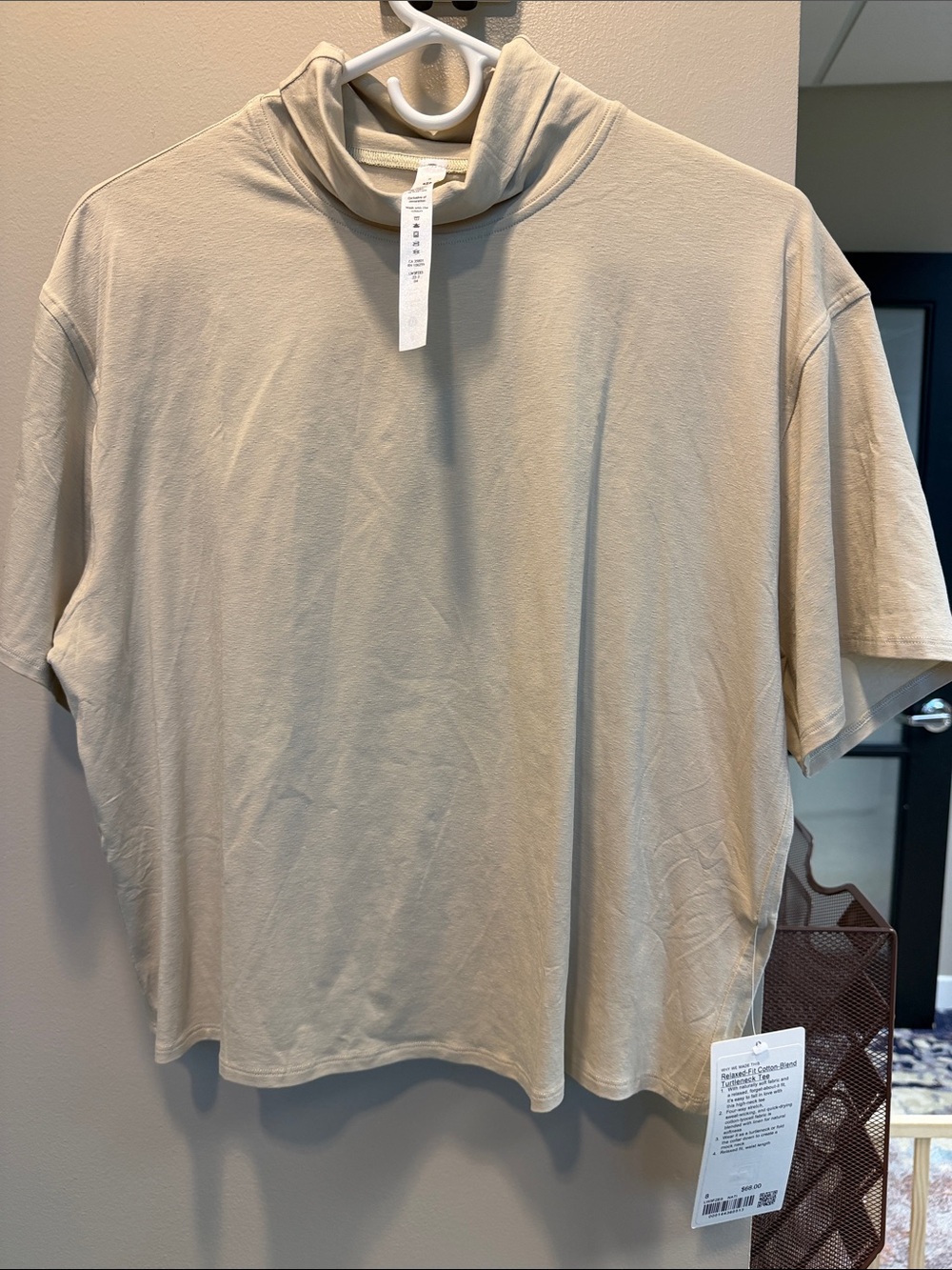 lululemon athletica Boxy Short Sleeve Top in Beige